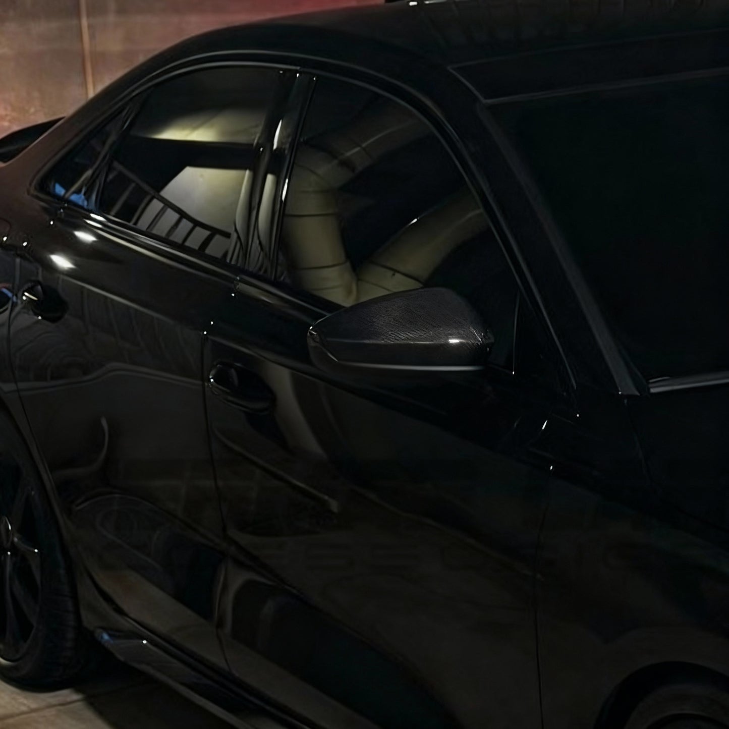 Perfect Fit - Carbon Fiber Mirror Caps on 2023 Audi S3 8Y