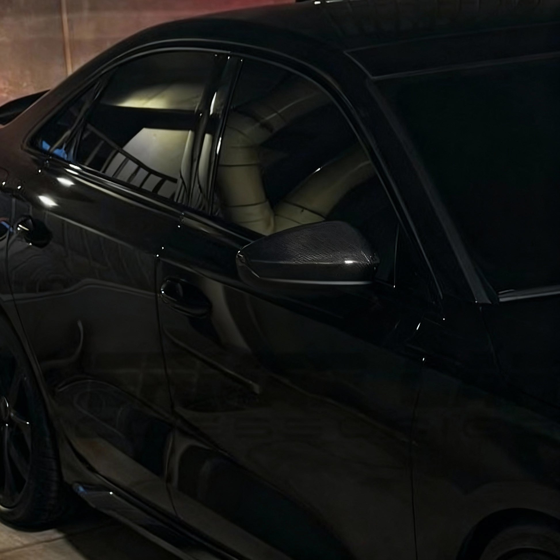 Perfect Fit - Carbon Fiber Mirror Caps on 2023 Audi S3 8Y