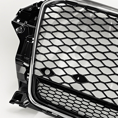 Audi A3/S3 8V RS3 Style Honeycomb Front Grille With Lower Frame-Chrome