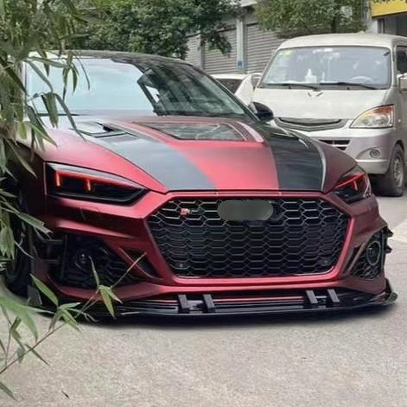 RS5 B9.5 bumper with plastic front lip for 2019 Audi A5 B9
