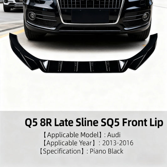 S-Line style front lip for 2013-2016 Audi Q5 SQ5 8R facelift