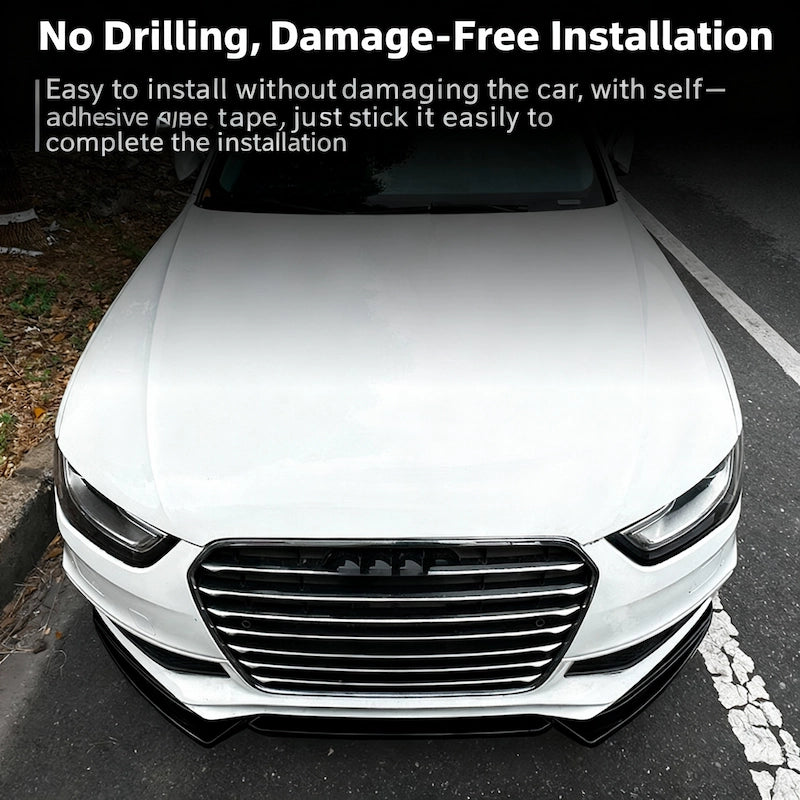 S4 B8.5 bumper extension lip gloss black