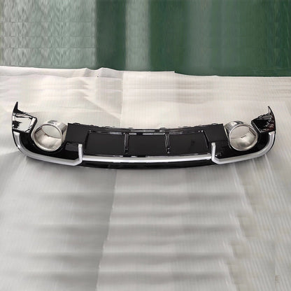 Silver Trim RS3 Style Diffuser for Audi A3 Sedan