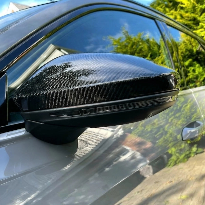 US stock Audi C8carbon fiber mirror caps fast shipping