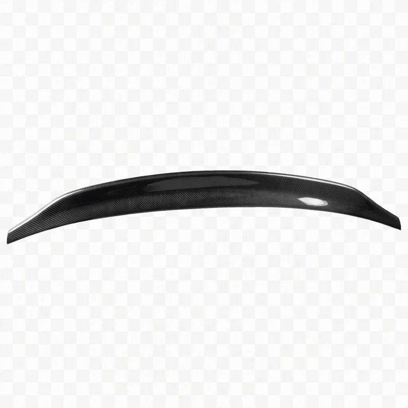 2009-2012 Audi A4 B8 Ducktail Carbon Fiber Trunk Spoiler - Studio Shot White Background