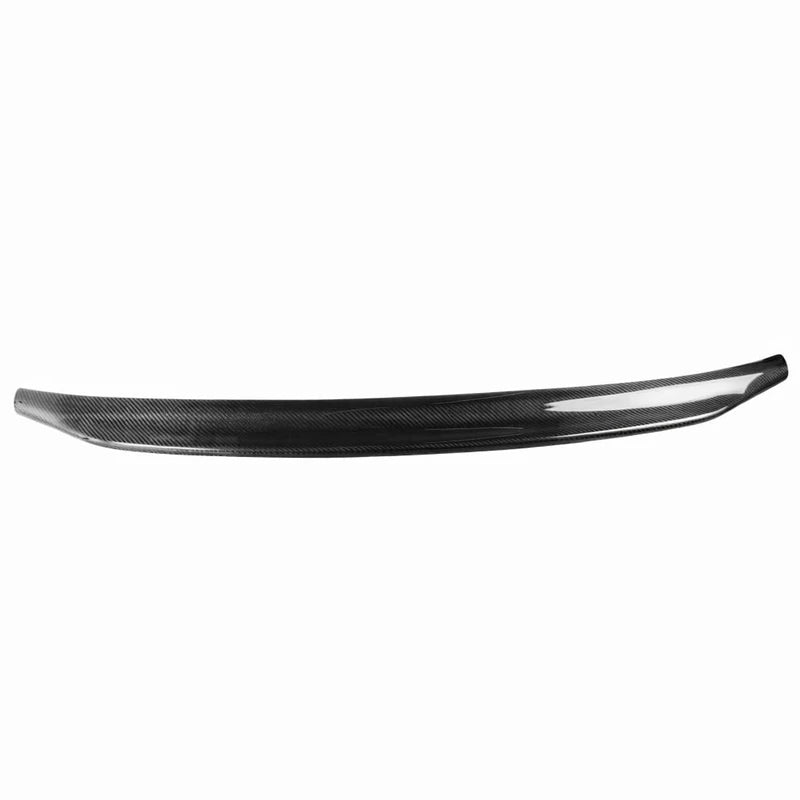 2009-2012 Audi A4 B8 Ducktail Carbon Fiber Spoiler 2x2 Weave - Installed Street View