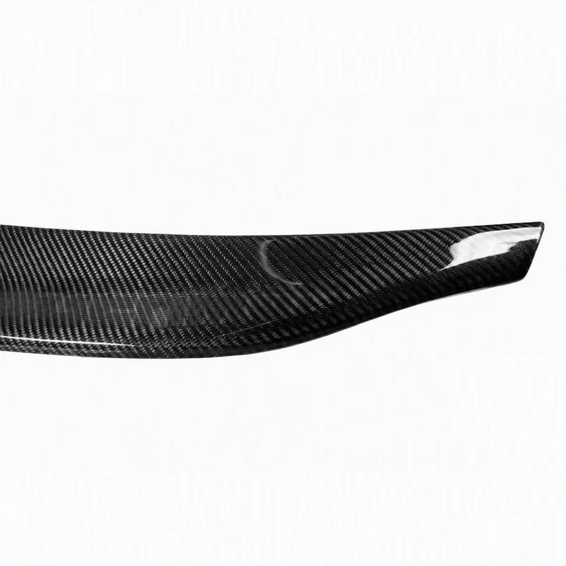 2009-2012 Audi A4 B8 Carbon Fiber Ducktail Rear Spoiler Detail - Texture Close Up