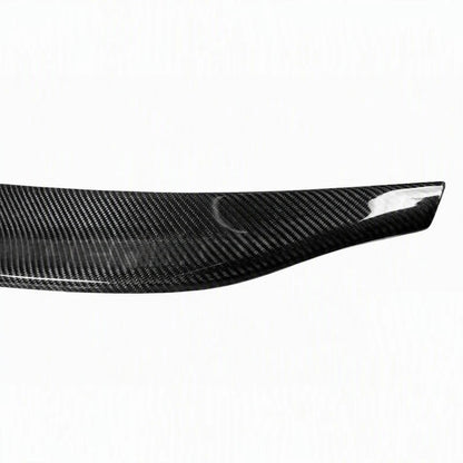 2009-2012 Audi A4 B8 Carbon Fiber Ducktail Rear Spoiler Detail - Texture Close Up
