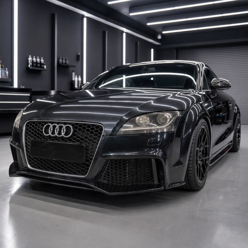 Audi TT RS Front Bumper Kit Showcase in Studio - 3/4 Front Angle View