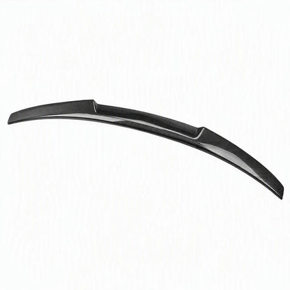Audi S4 B8.5 with V Style Carbon Fiber Trunk Spoiler - Close Up Fitment Detail