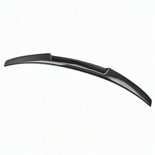 Audi S4 B8.5 with V Style Carbon Fiber Trunk Spoiler - Close Up Fitment Detail