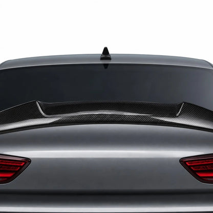 2013-2016 Audi A4 B8.5 V Style Carbon Fiber Spoiler 2x2 Weave - Texture Detail