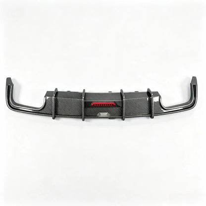 2019-2025 For Audi A6 C8 S-Line S6 Style Rear Diffuser with LED