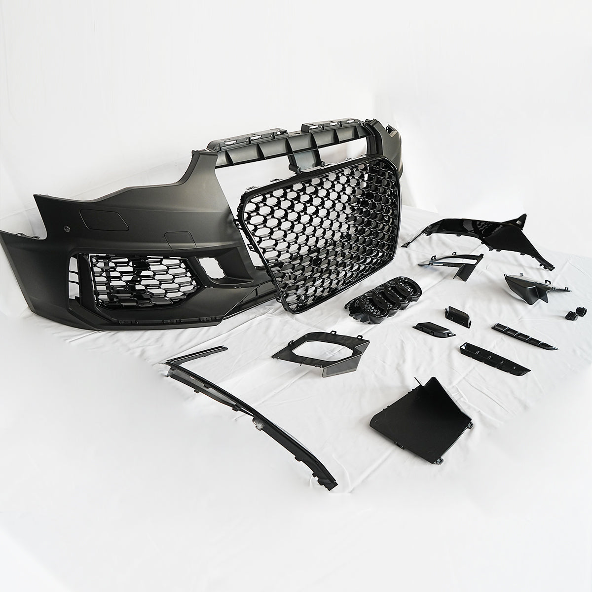 gloss black Audi bumper