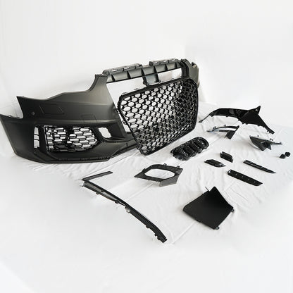 gloss black Audi bumper