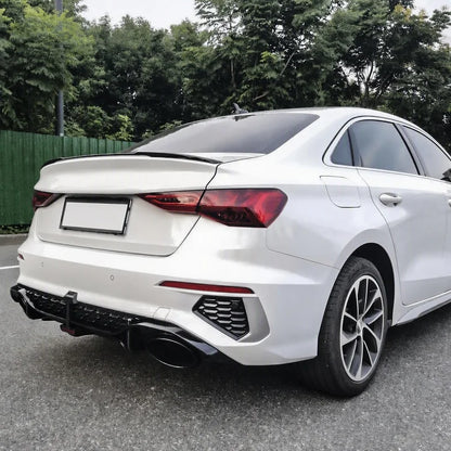 Audi A3 S3 8Y RS3-R Style Rear Diffuser - Installed Side Profile