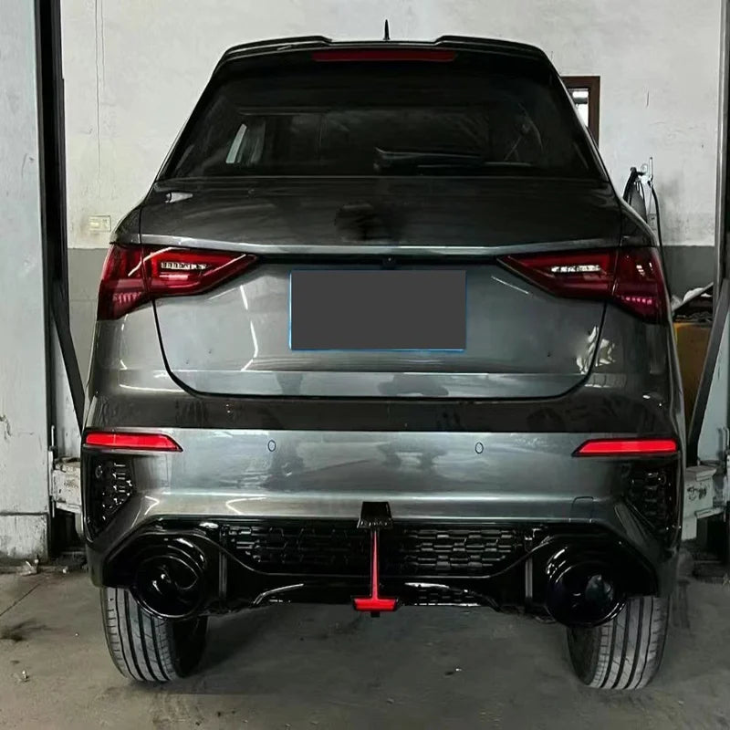 Audi A3 S3 8Y RS3-R Style Rear Diffuser - Installed Rear View Garage