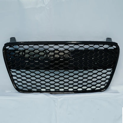 Audi R8 MK1 Pre-Facelift Black Honeycomb Front Grille Glossy Black Frame 2007-2013 - Studio Product Photo