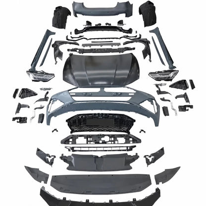 Audi A7 S7 C7 RS7 Wide Body Kit 2009-2015 Complete Body Kit Layout White Background