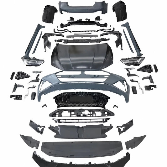 Audi A7 S7 C7 RS7 Wide Body Kit 2009-2015 Complete Body Kit Layout White Background