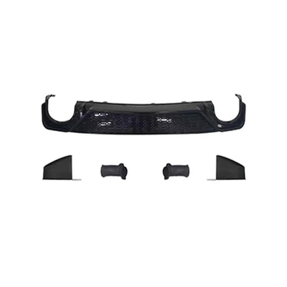 Audi A6 S6 C8 RS6 Style Rear Diffuser Kit with Exhaust Tips 2019-2025 White Background