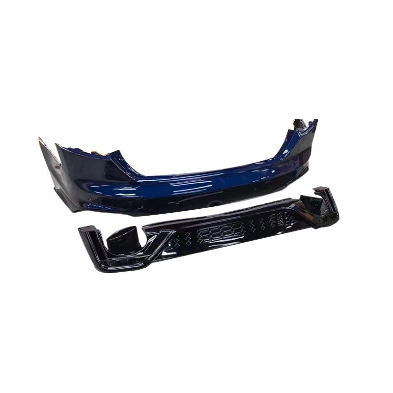 Audi A5 S5 B9 RS5 Rear Bumper Diffuser Assembly Navy Blue - EliteGermanParts