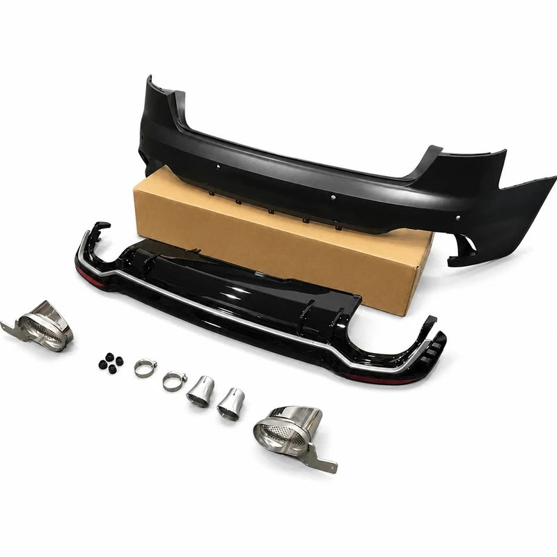 Audi A4 S4 B9 RS4 Rear Bumper Conversion Kit Diffuser Hardware - EliteGermanParts