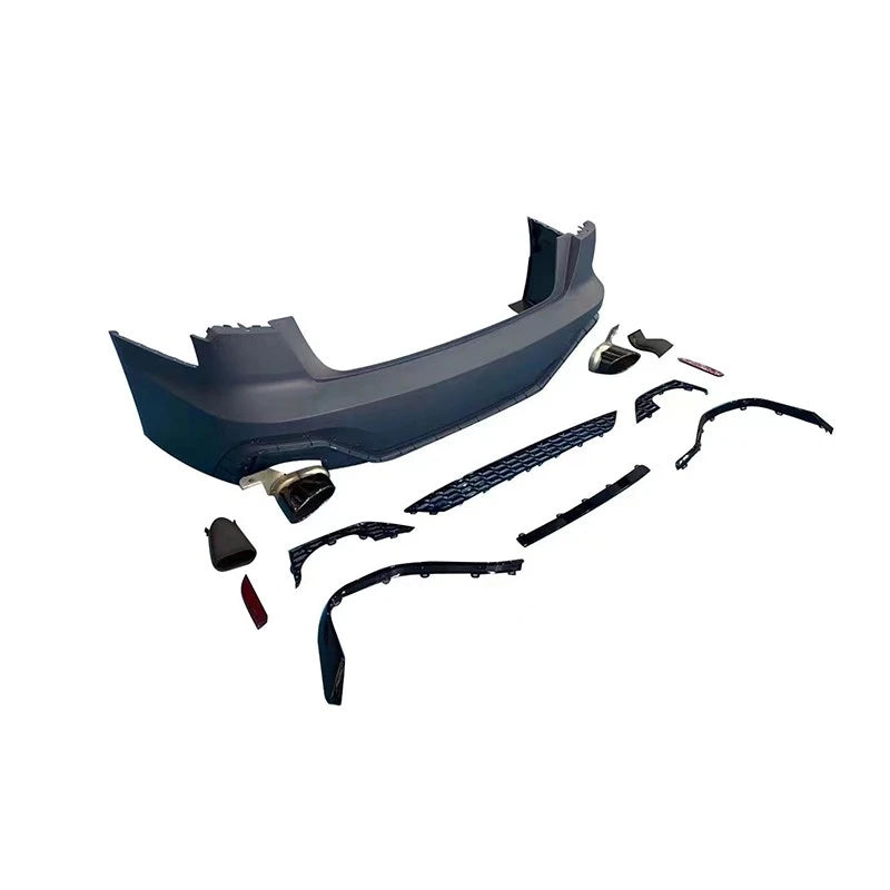 Audi A6 S6 C8 RS6 Rear Bumper Conversion Kit Diffuser Exhaust Components - EliteGermanParts