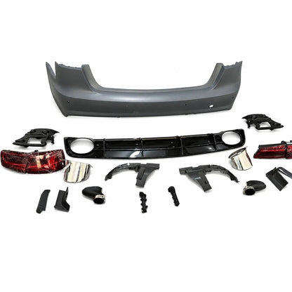 Audi A6 C7 RS6 Body Kit Rear Bumper Diffuser Taillights Chrome Exhaust - Layout