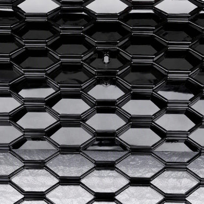 Audi R8 MK1 Glossy Black Honeycomb Grille Mesh Close-Up Hexagonal Texture Detail