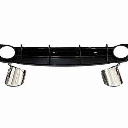 Audi A6 S6 C7 RS6 Body Kit Rear Diffuser and Chrome Exhaust Tips Detail