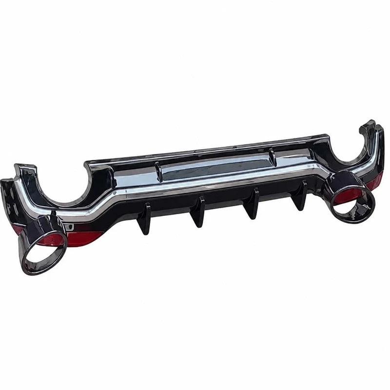 Audi A5 S5 B9 RS5 Body Kit Rear Diffuser Chrome Exhaust Cutouts Detail