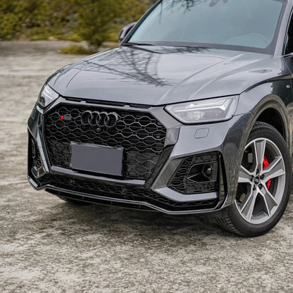 Audi Q5 B9.5 RSQ8 Style Front Bumper Conversion Result - Installed on Vehicle