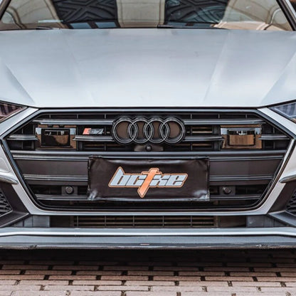 Audi S7 C8 with carbon fiber front lip and canards installed