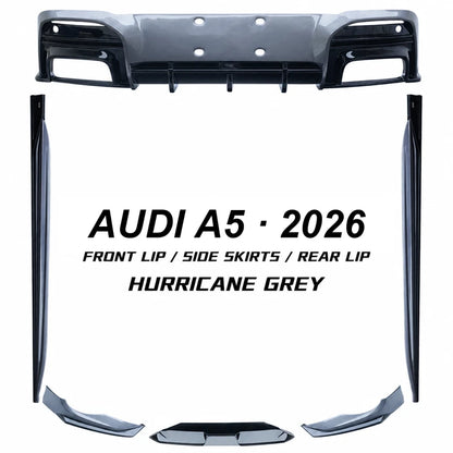 2025-2026 Audi A5 S5 B10 Exclusive Mold Body Kit Front Lip Side Skirts Rear Lip Hurricane Grey