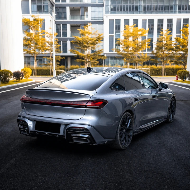2025-2026 Audi A5 B10 Body Kit Installed Rear View - Rear Lip Diffuser