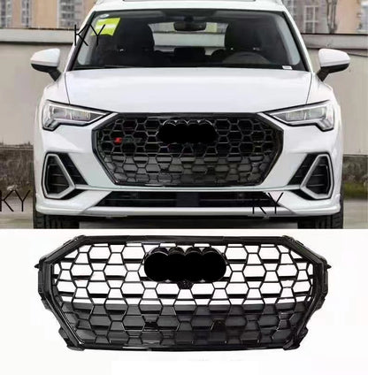 no-drill installation Audi for SQ3 gloss black grille