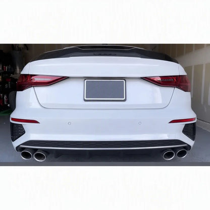 Audi A3 S3 RS3 8Y PSM Carbon Trunk Spoiler - Installed White S3