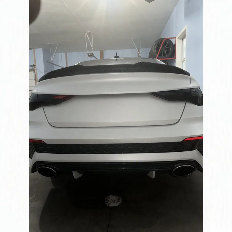 Audi A3 S3 RS3 8Y PSM Carbon Trunk Spoiler - Installed White RS3