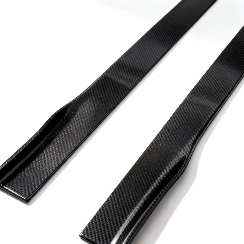 2008-2024 For Audi Real Carbon Fiber Side Skirt | Universal Fit for A3 A4 A5 A6 A7 | Customizable