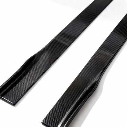 2008-2024 For Audi Real Carbon Fiber Side Skirt | Universal Fit for A3 A4 A5 A6 A7 | Customizable