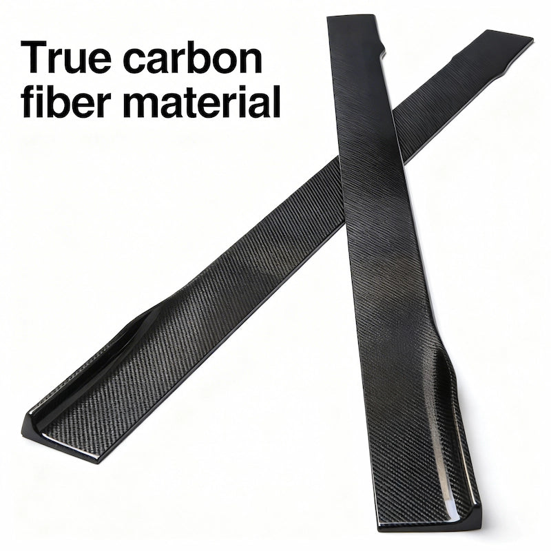 2008-2024 For Audi Real Carbon Fiber Side Skirt | Universal Fit for A3 A4 A5 A6 A7 | Customizable