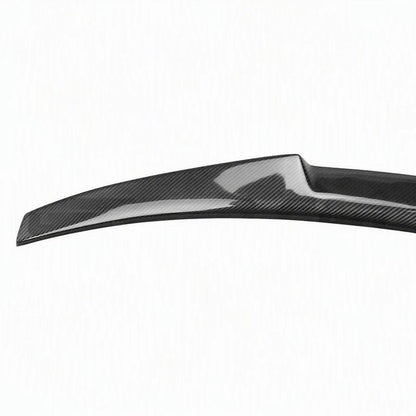 2x2 Carbon Fiber Weave Trunk Spoiler for Audi A3 S3 8V - Close Up Detail Texture