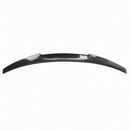 2014-2016 Audi A3 S3 Carbon Fiber V Style Trunk Spoiler 8V - Studio Shot White Background