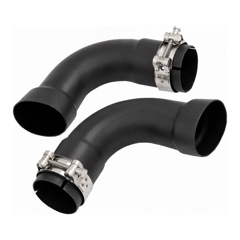 Audi TT MK2 TTRS Rear Diffuser Exhaust Connector Pipes with Stainless Clamps
