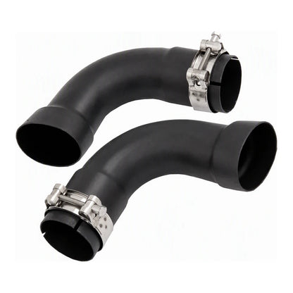 Audi TT MK2 TTRS Rear Diffuser Exhaust Connector Pipes with Stainless Clamps