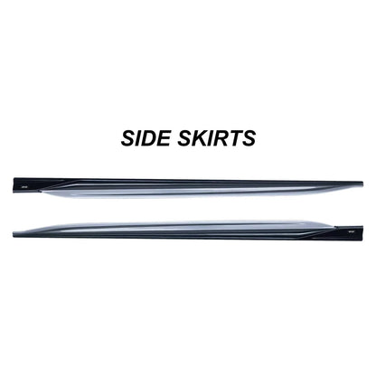 Audi A5 B10 Side Skirts Pair - Vacuum-Formed PP Hurricane Grey
