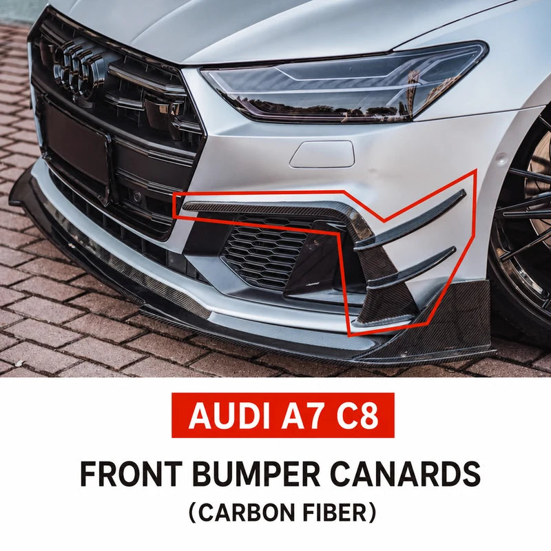 Carbon Fiber Canards for Audi A7 S7 C8