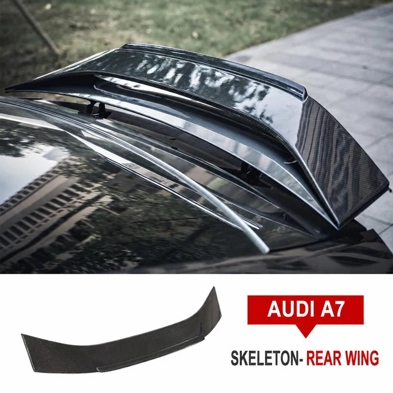 Carbon Fiber Skeleton Rear Wing for Audi A7 S7 C8